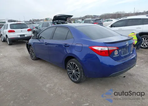 2015 Toyota Corolla S Plus from USA, damaged, VIN 2T1BURHE3FC432369